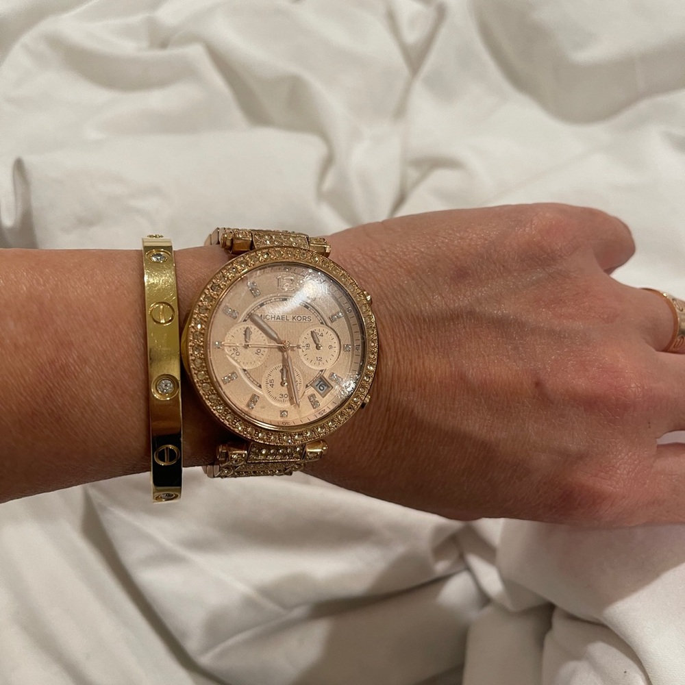 Michael Kors rose gold watch